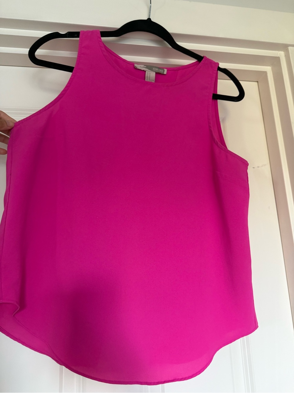 Forever 21 Hot Pink Sleeveless Tank Top w\ Open Back